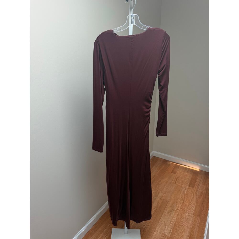 NEW Veronica Beard Theodora Midi Dress Raisin Red Size Small - Picture 8 of 9